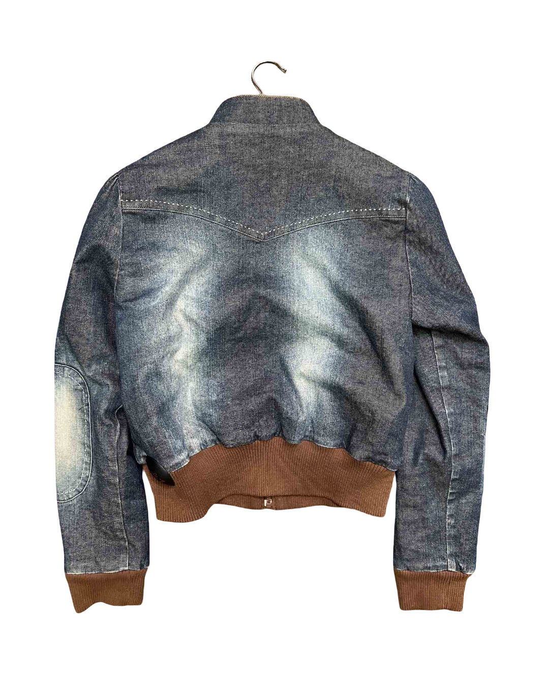 Size 10 | Sass & Bide Y2K Denim Padded Bomber Jacket, 10