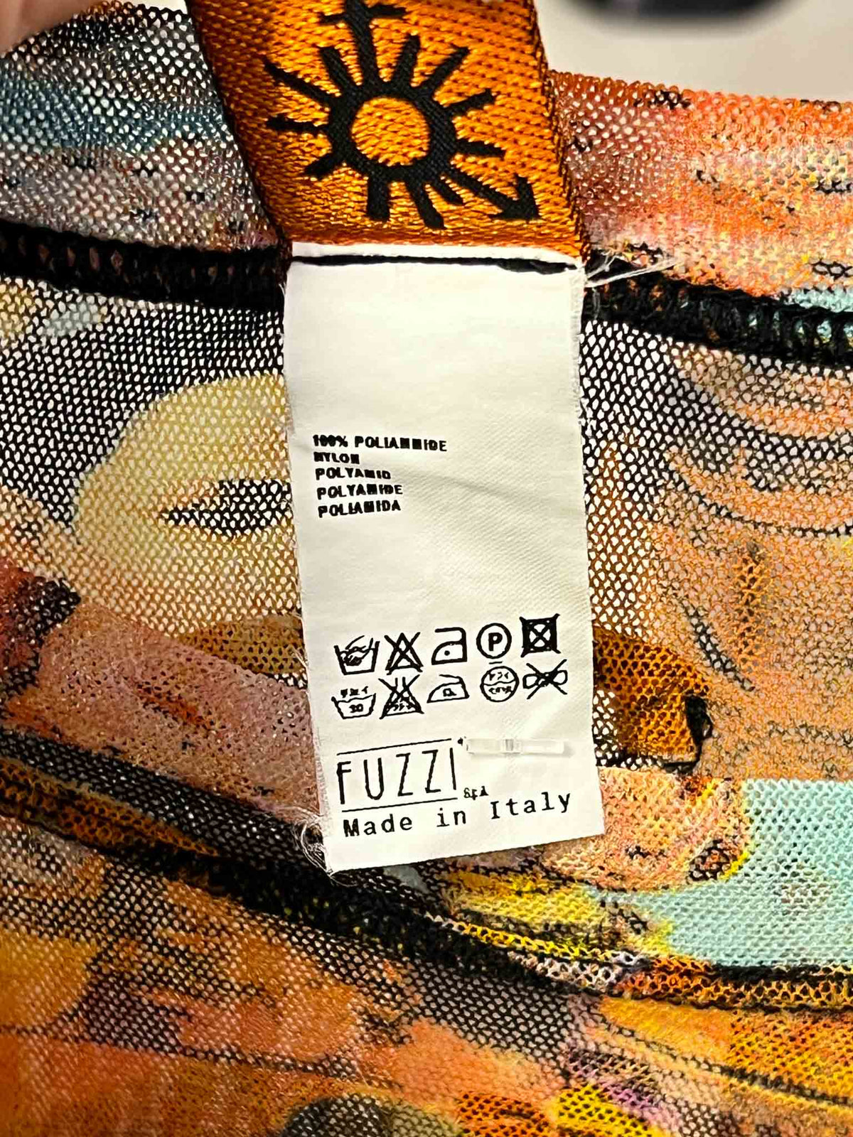 Size L | Jean Paul Gaultier Soleil Orange Mesh Top