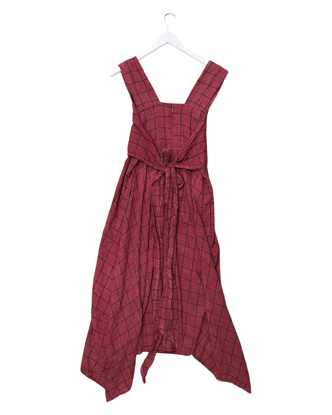 Size 16 | Kuwaii Red Linen Blend Midi Dress