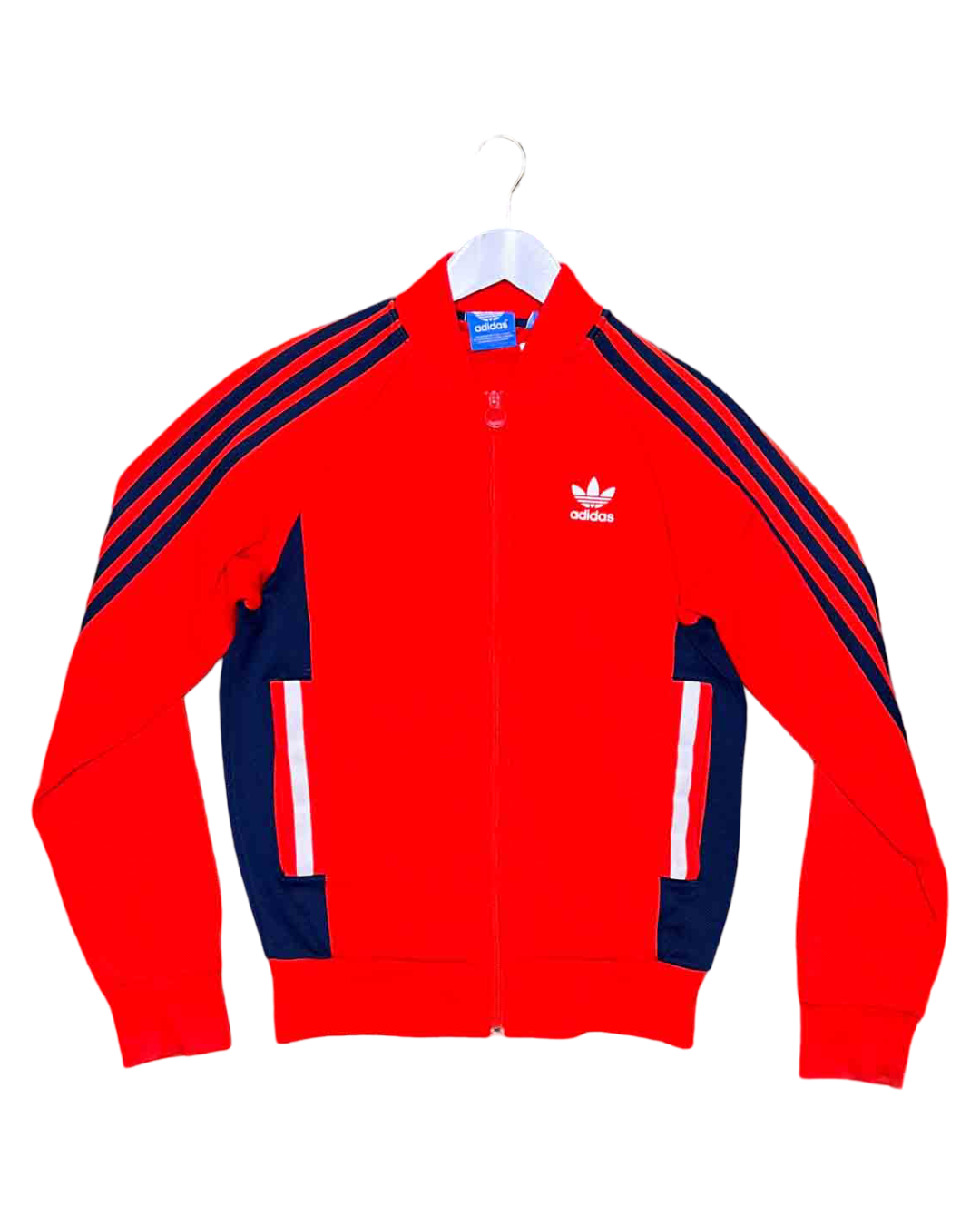 Size S | Adidas Red/Navy Waffle Track Jacket