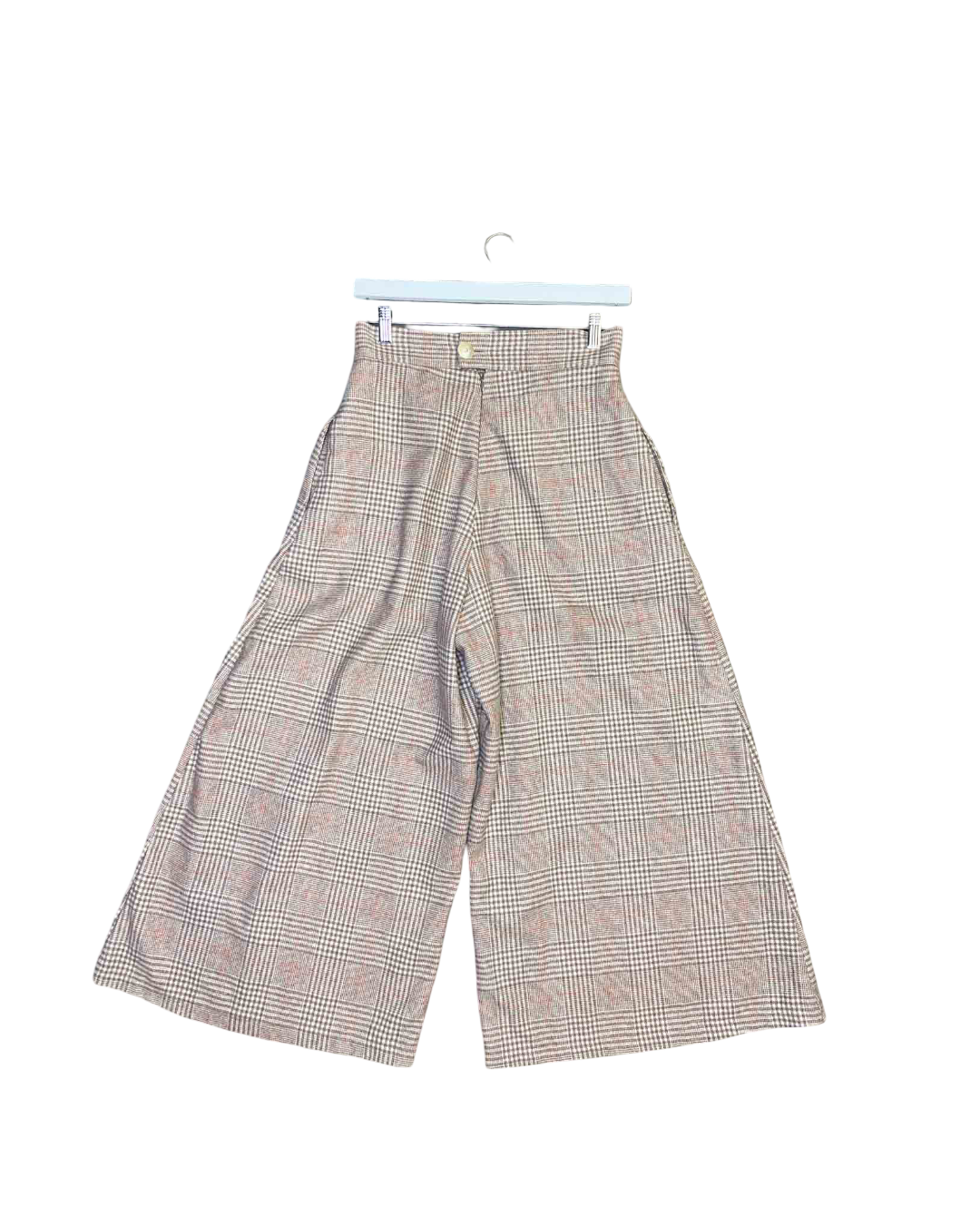 Size 10 (M) | Kuwaii Beige Houndstooth Pants