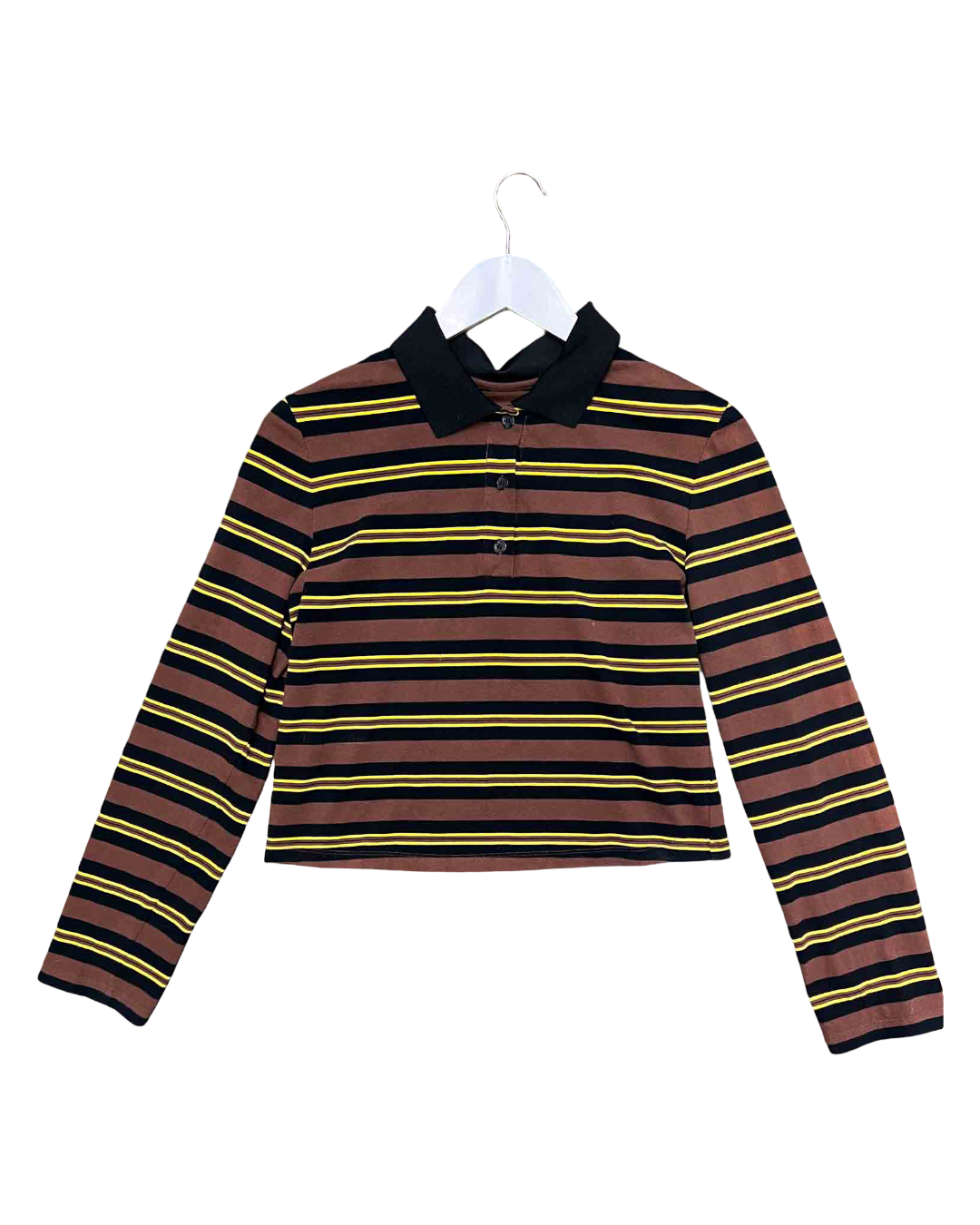 Size M | Venroy Brown Stripe Polo