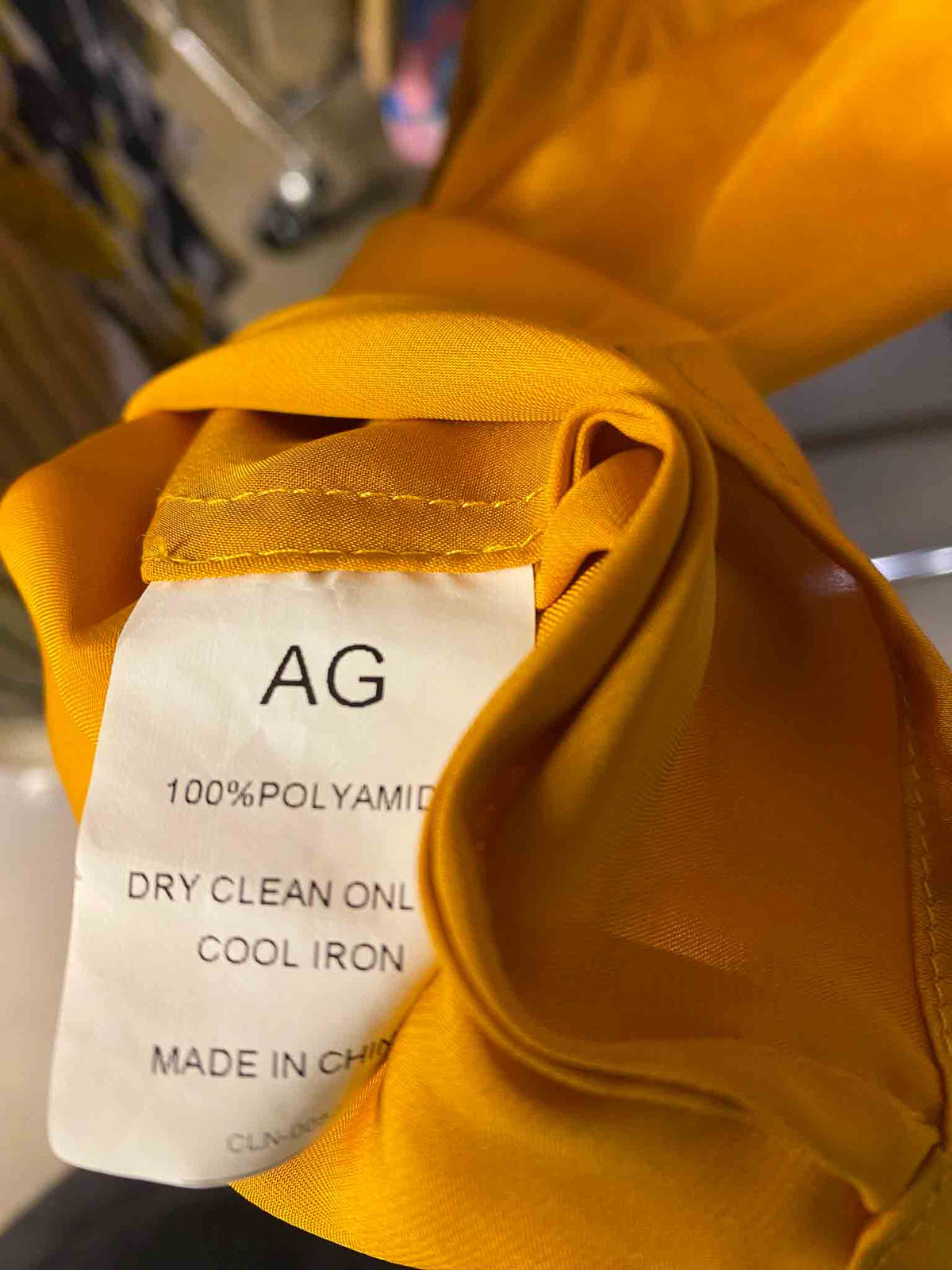 Size M | Arthur Galan Mustard Silky Top