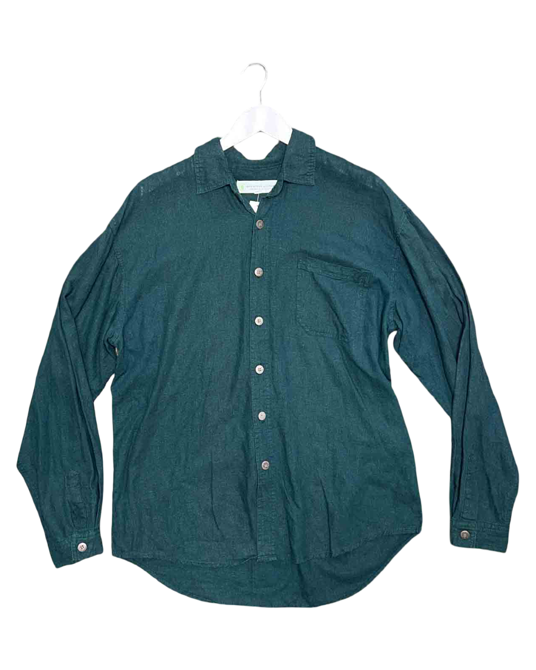 Size M | Braintree Australia Green Hemp Blend Shirt Shirt