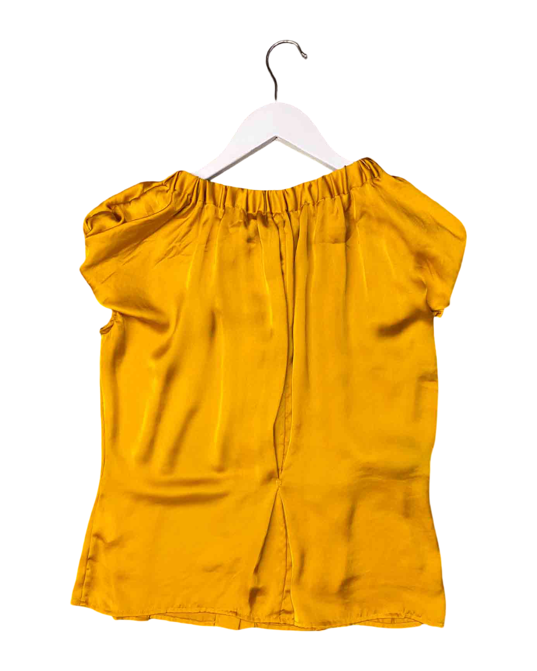 Size M | Arthur Galan Mustard Silky Top