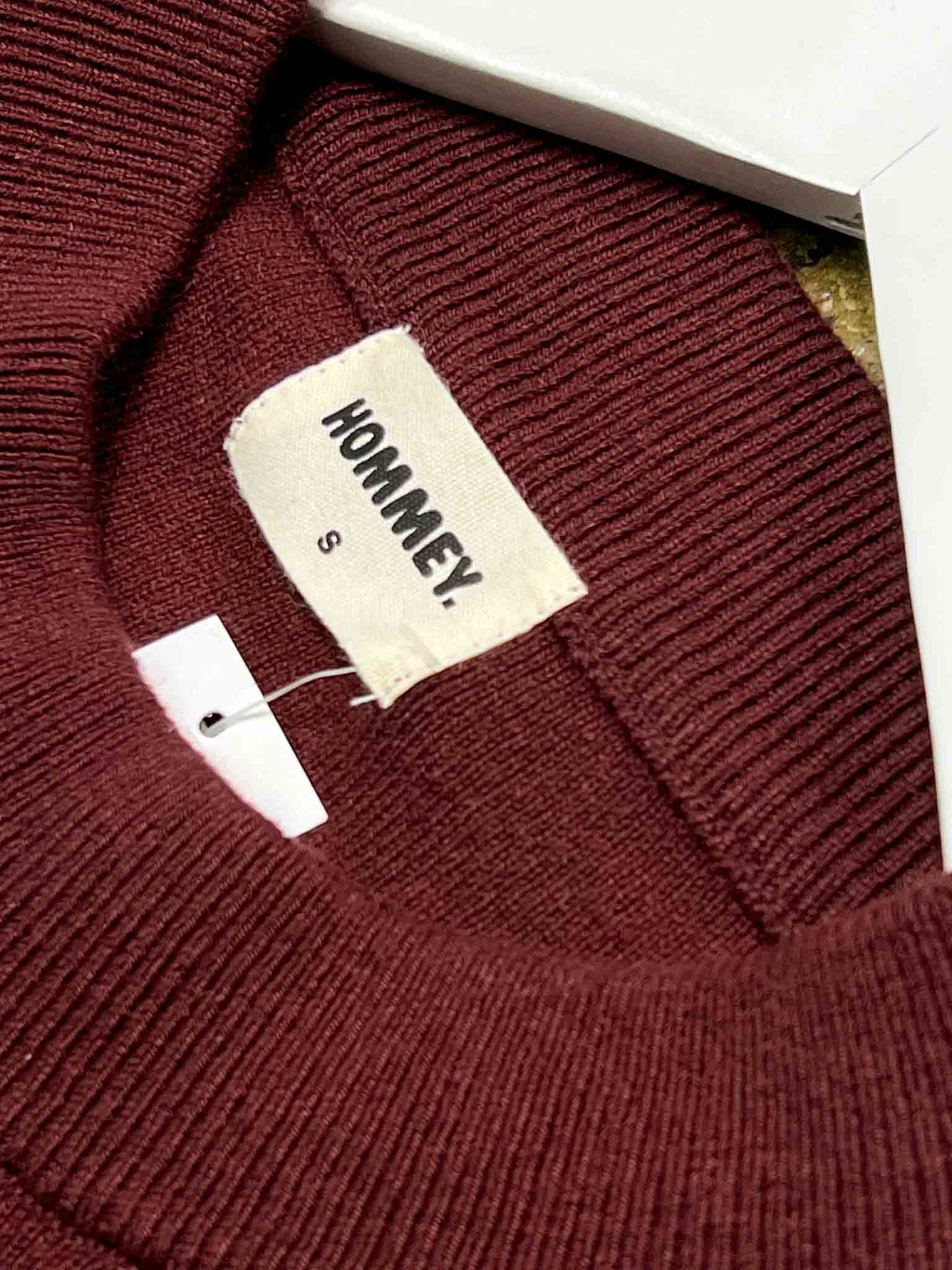Size S | Hommey Cashmere/ Cotton Burgundy Jumper