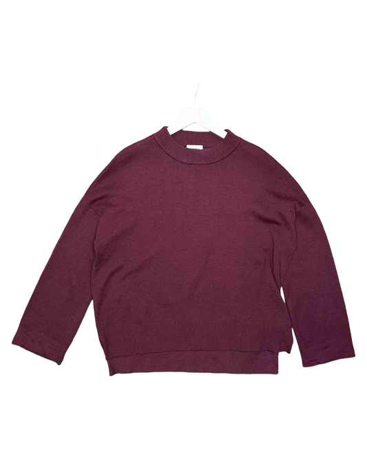 Size S | Hommey Cashmere/ Cotton Burgundy Jumper