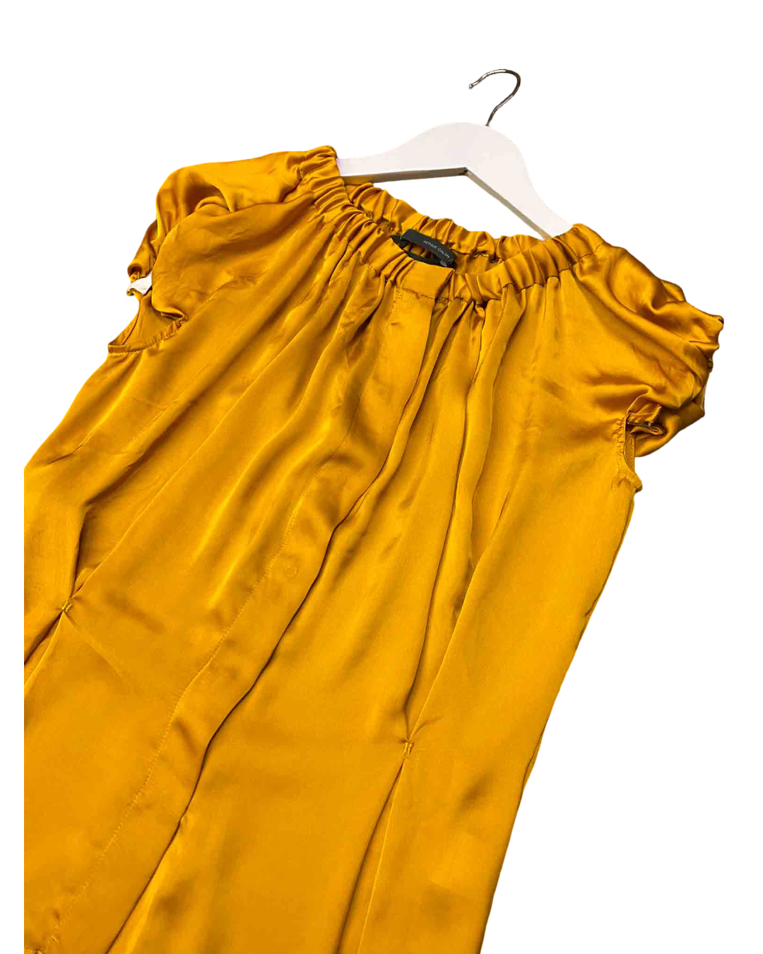 Size M | Arthur Galan Mustard Silky Top