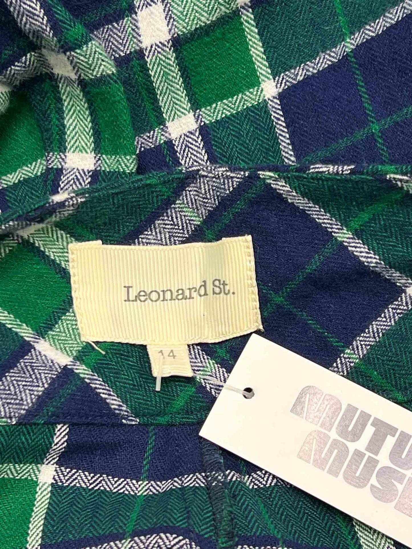 Size 14 | Leonard St Green/Navy Flannel Pants