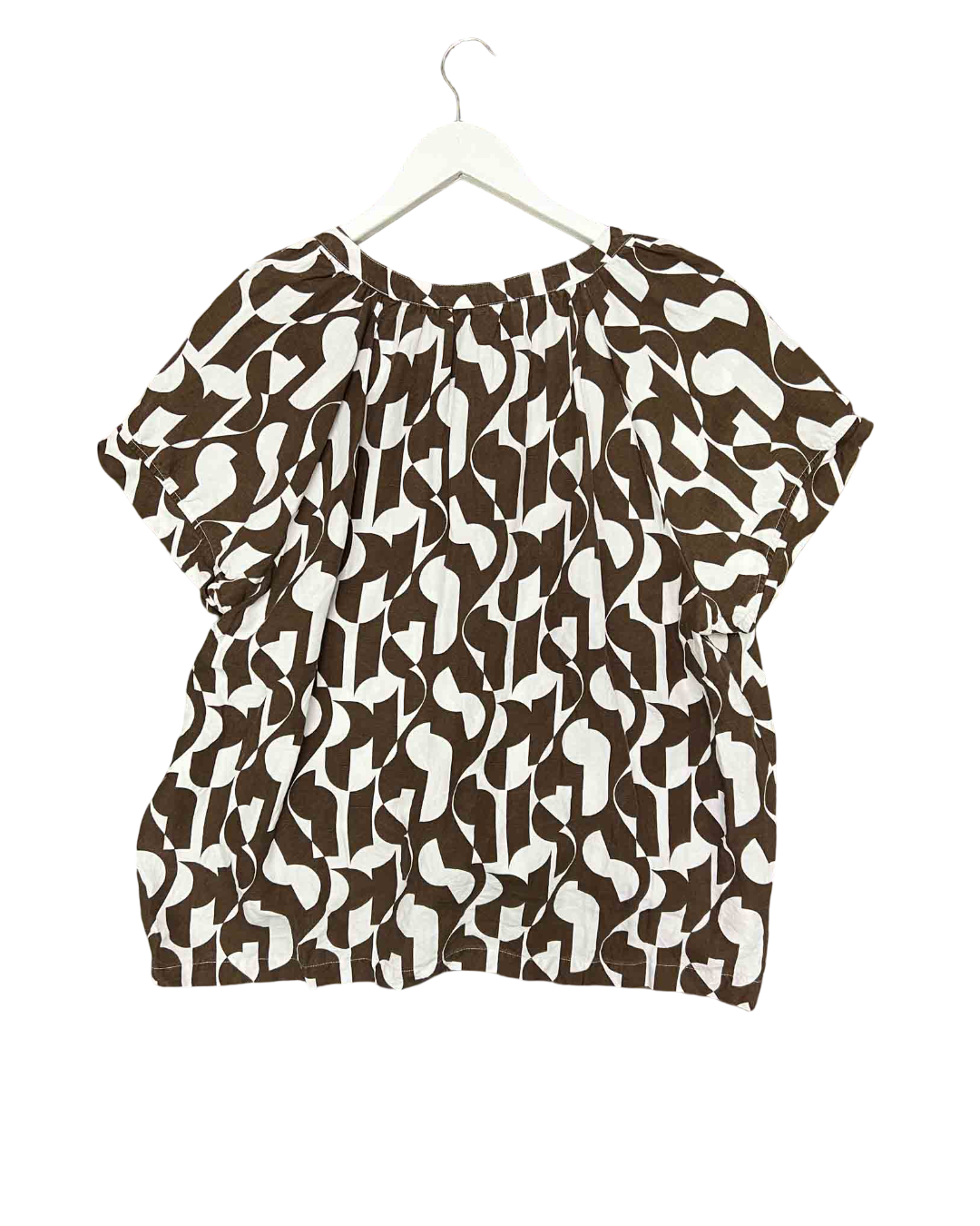 Size 16 | Commonry Brown Geometric Print Top