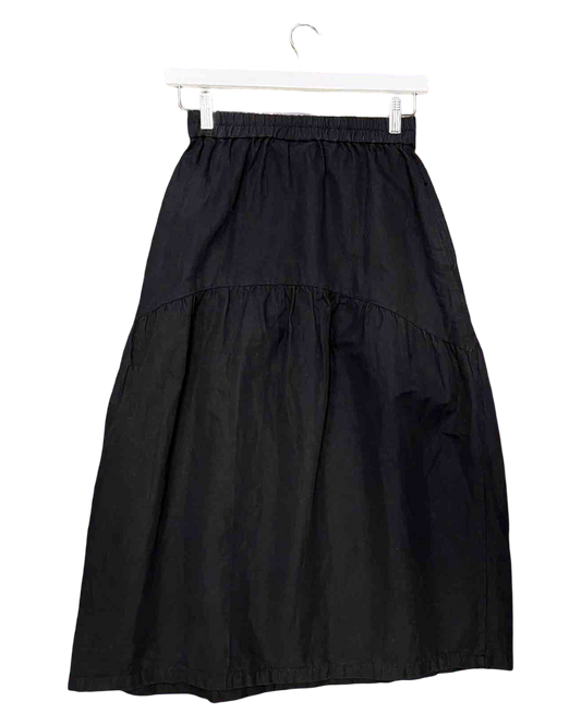 Size XS | Alpha60 Black Tiered Maxi Skirt