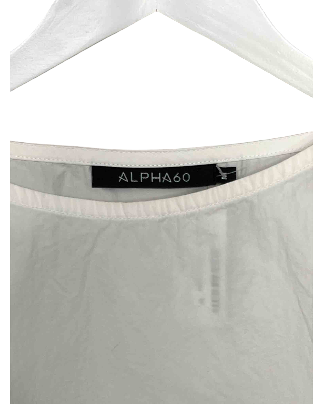 Size M | Alpha60 White Cotton Top