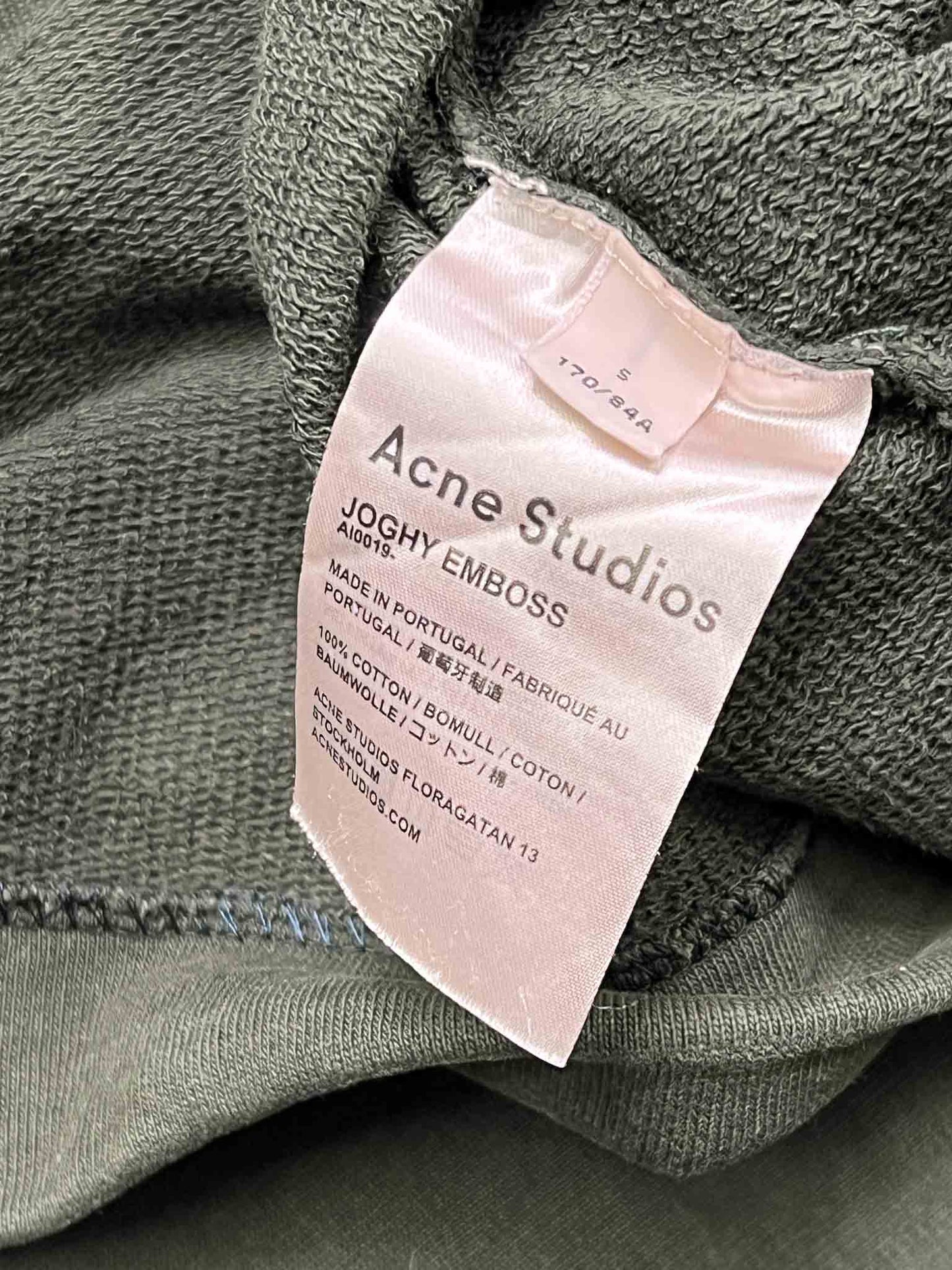 Size S | Acne Studios Green Cropped Jumper