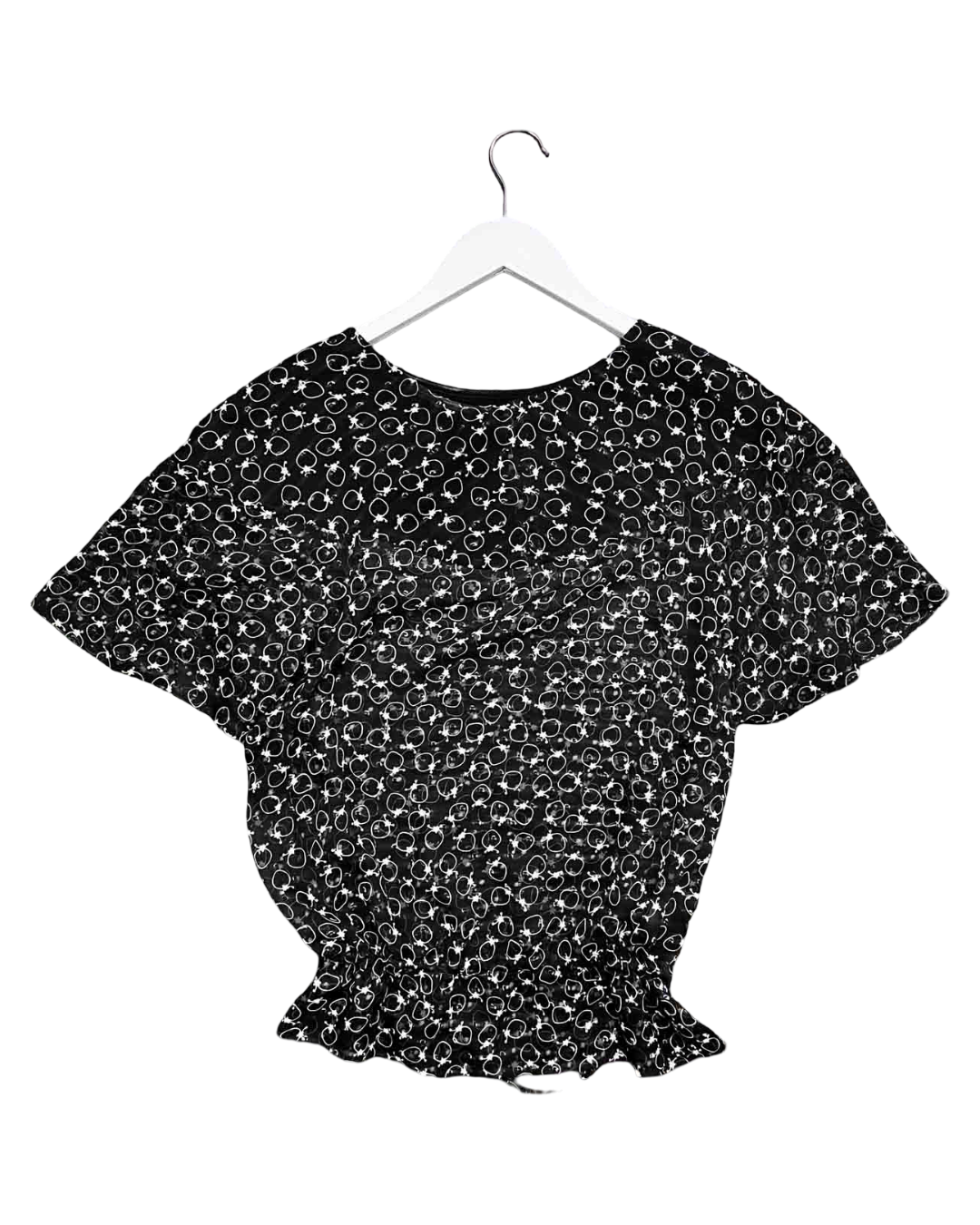 Size M | See by Chloé Sheer Strawberry Top