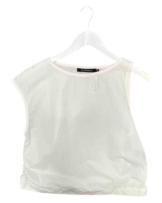Size M | Alpha60 White Cotton Top