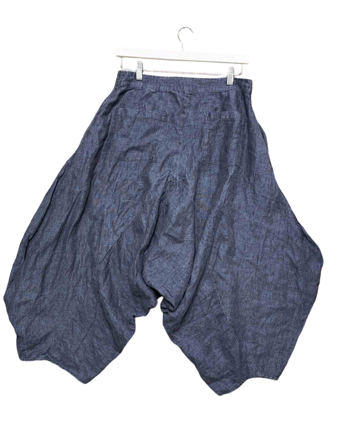 Size M | Et Al Navy Linen Pantaloon Pants
