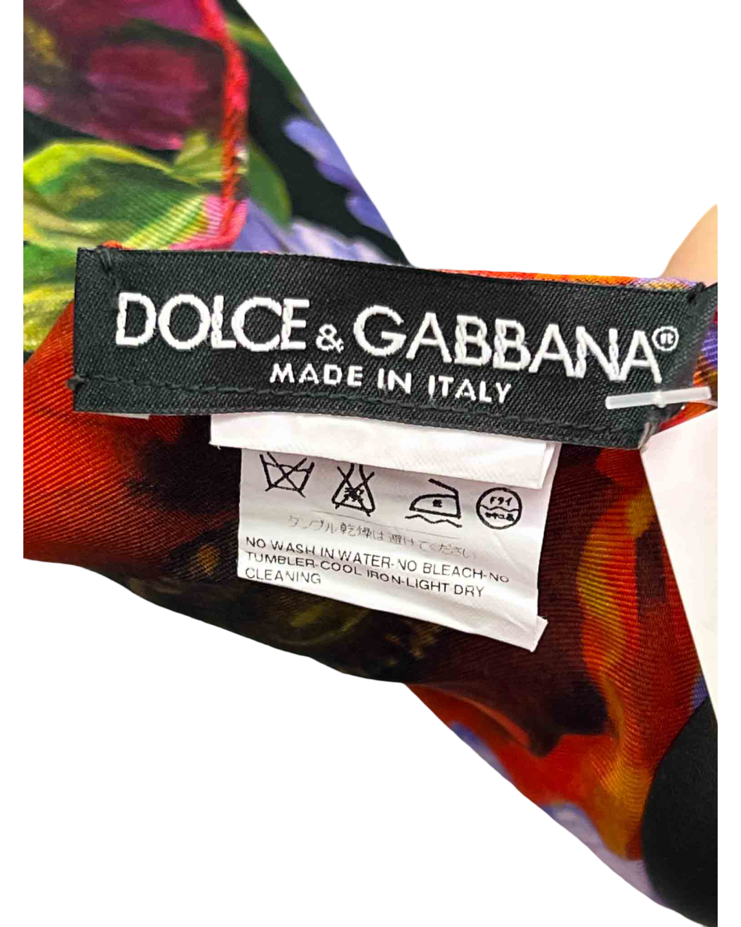 Dolce & Gabbana Multi Silk Floral Scarf
