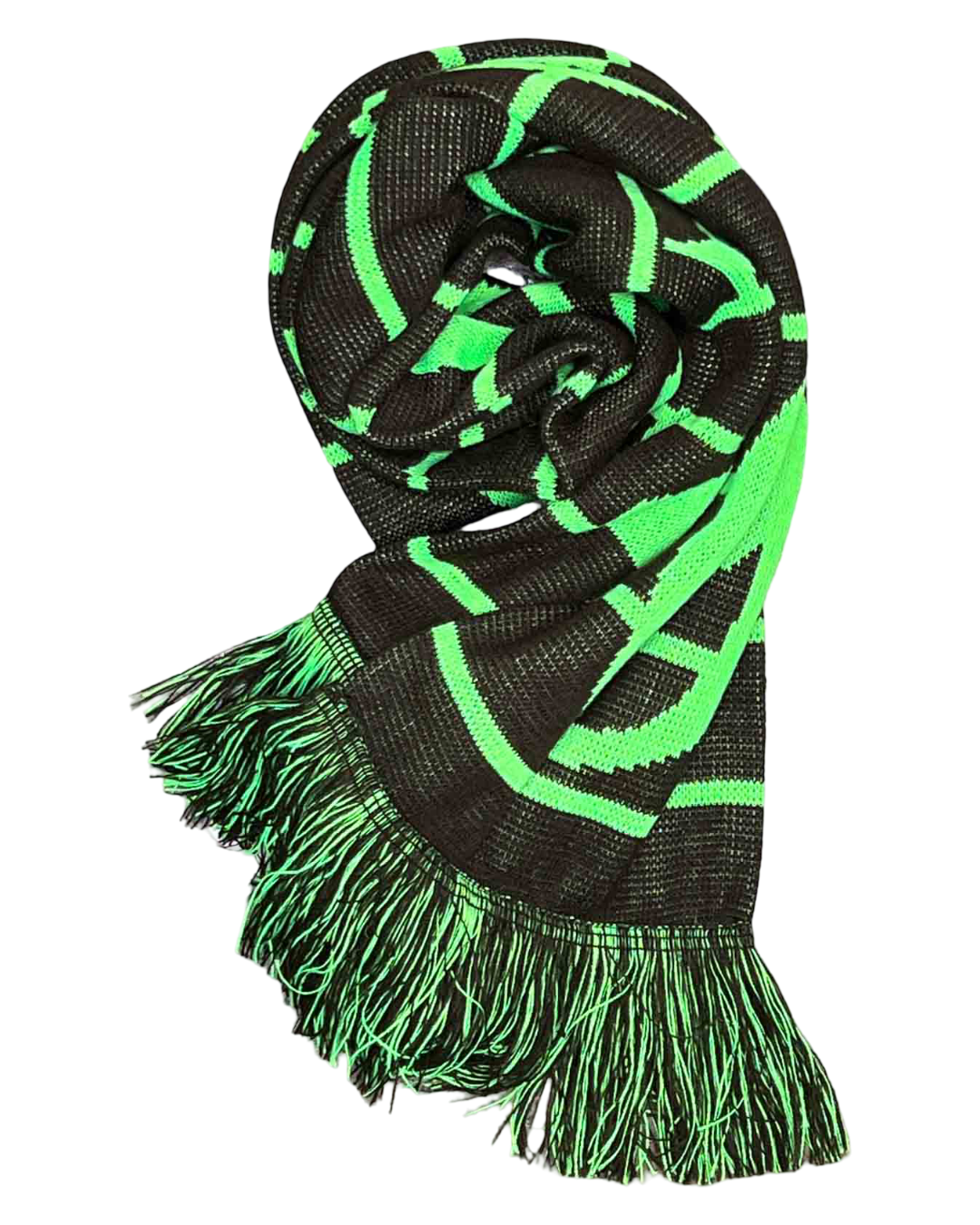 Aries No Problemo Brown\Green Knit Scarf