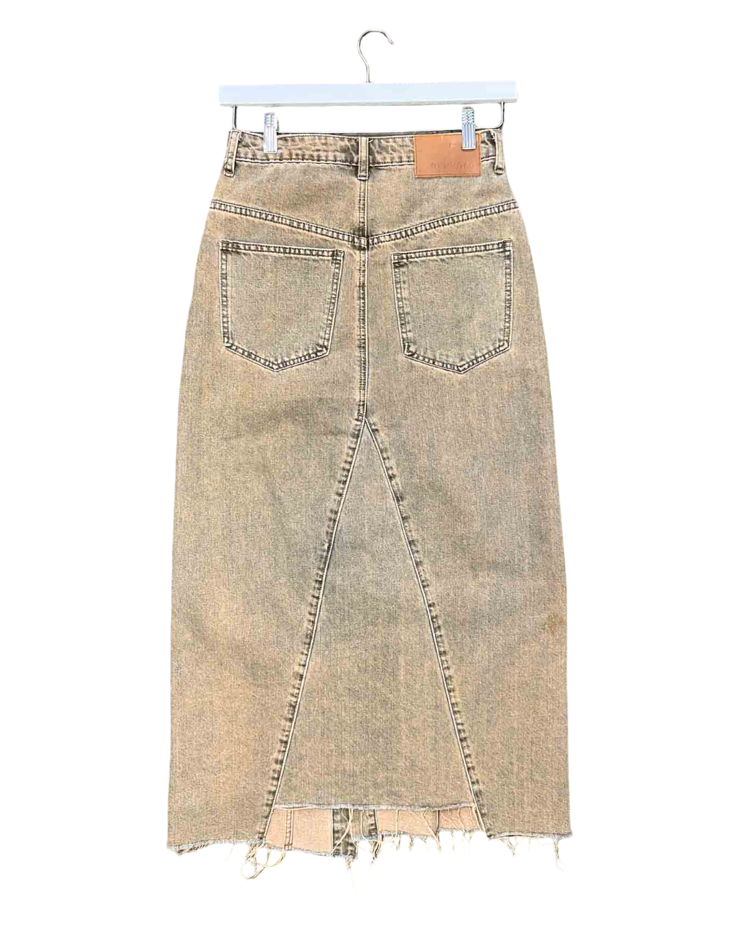 Size XS | Alpha60 A-Line Denim Bronze Skirt