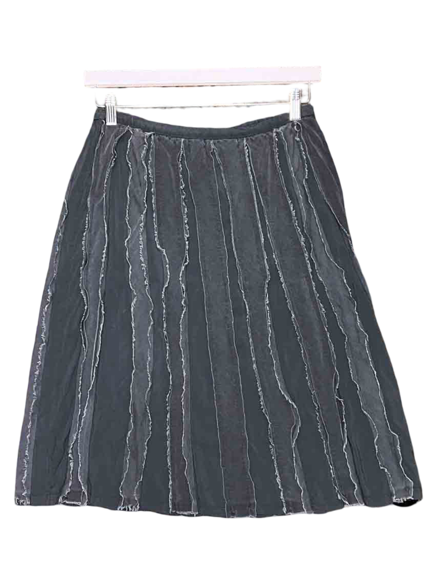 Size L | pas de calais Raw Edge Midi Skirt