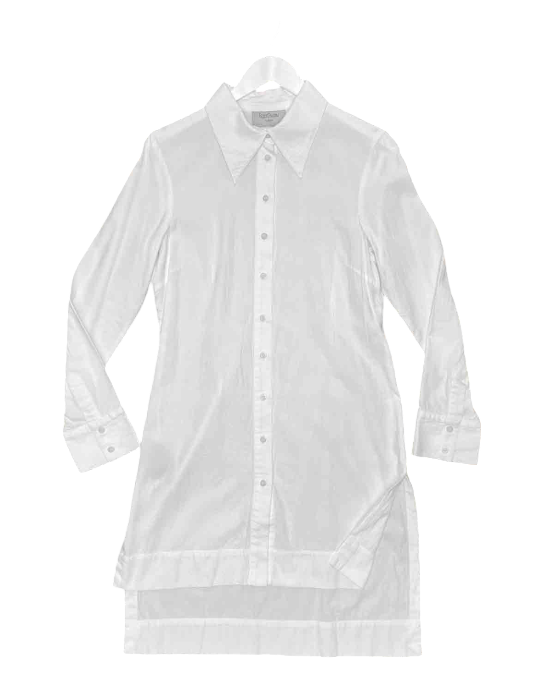 Size M (10) | PaperShadow by Dogstar White Cotton/Linen Mini Dress