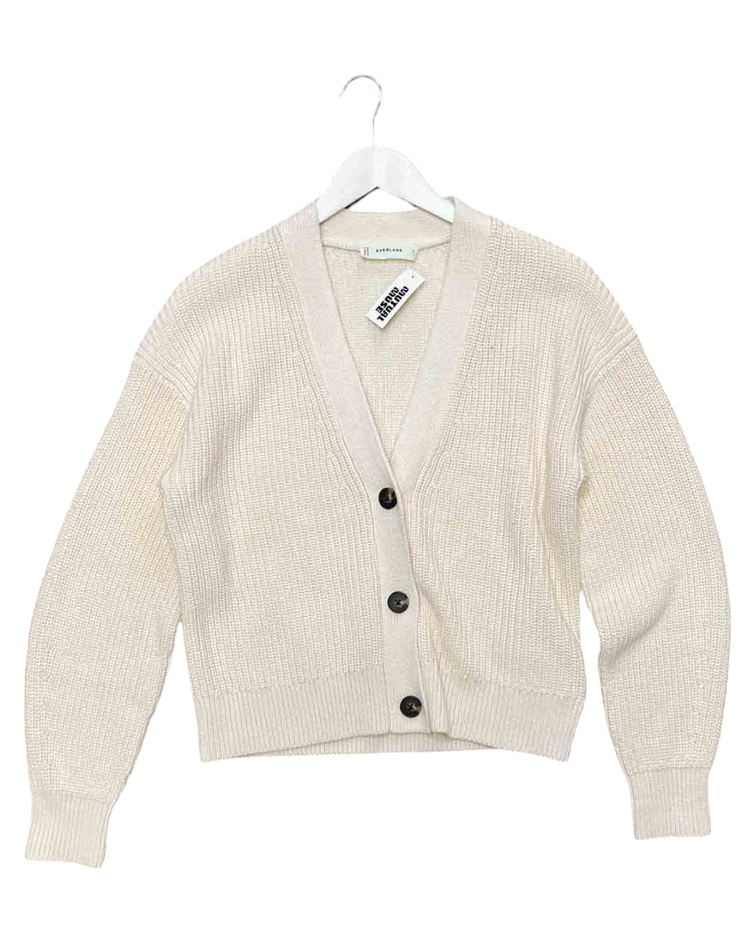 Size S | Everlane Organic Cotton Beige Knitted Cardigan