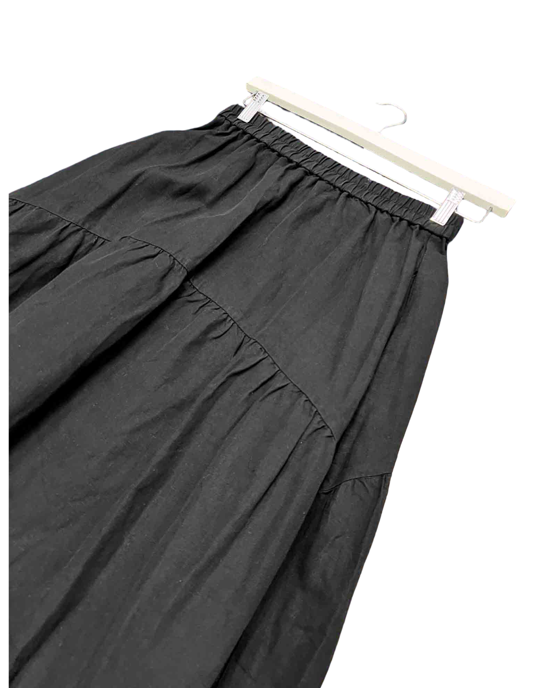 Size XS | Alpha60 Black Tiered Maxi Skirt
