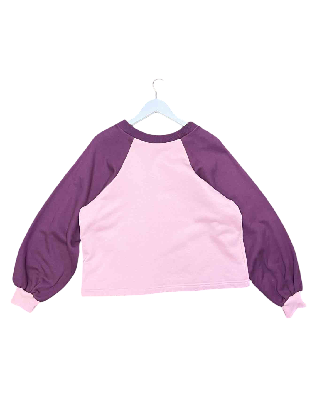 Size L | FME Apparel Pink/Plumb Cotton Crewneck Jumper NWT