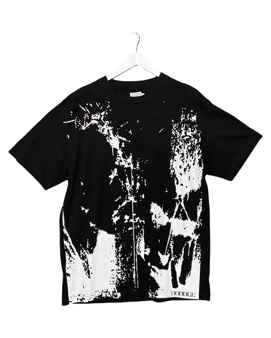 Size XL | Hoddle Black Cotton Noise T-shirt