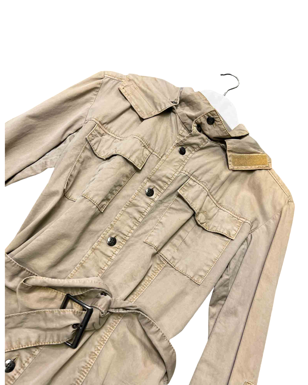 Size XS | Morgan De Toi Biege Utility Coat