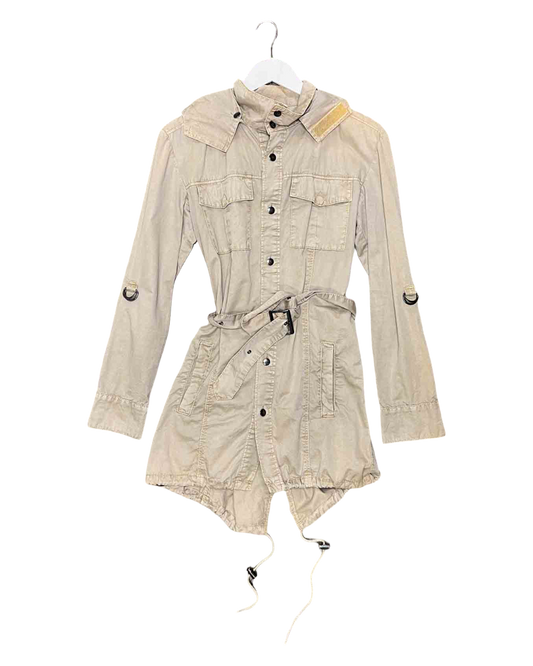 Size XS | Morgan De Toi Biege Utility Coat
