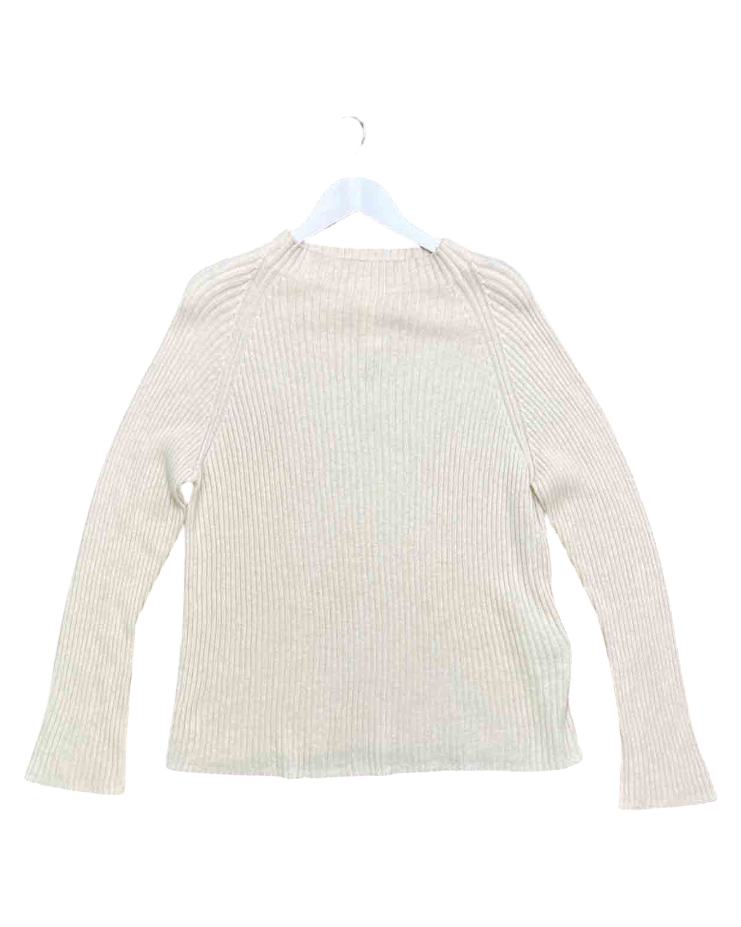 Size XL | Kowtow Beiege Organic Cotton Ribbed Jumper