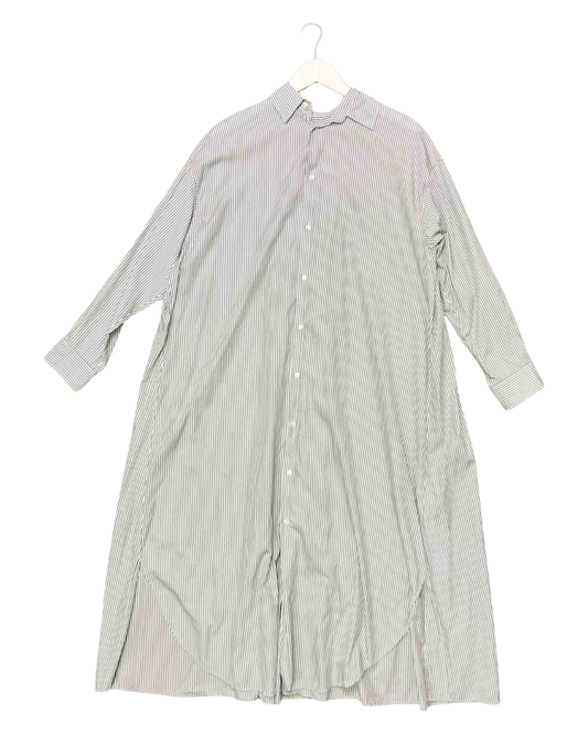 Size XS | Graphpaper Blue and White Striped Shirt Dress