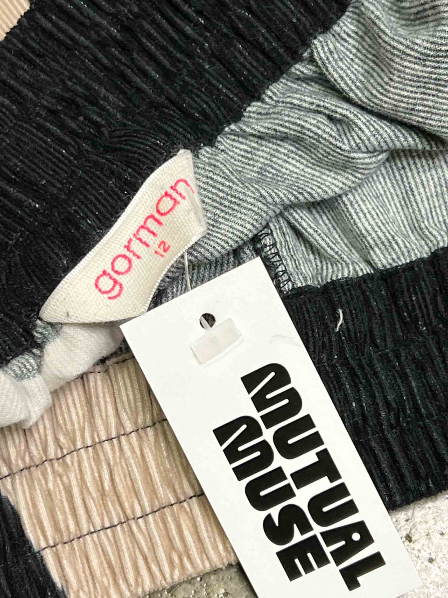Size 12 | Gorman Organic Cotton Beige/Black Culottes