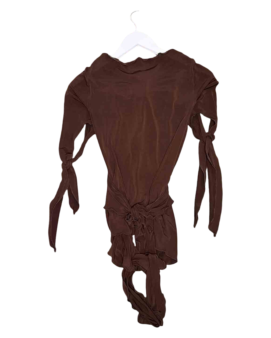Size L | Oats Brown Five Tie Top