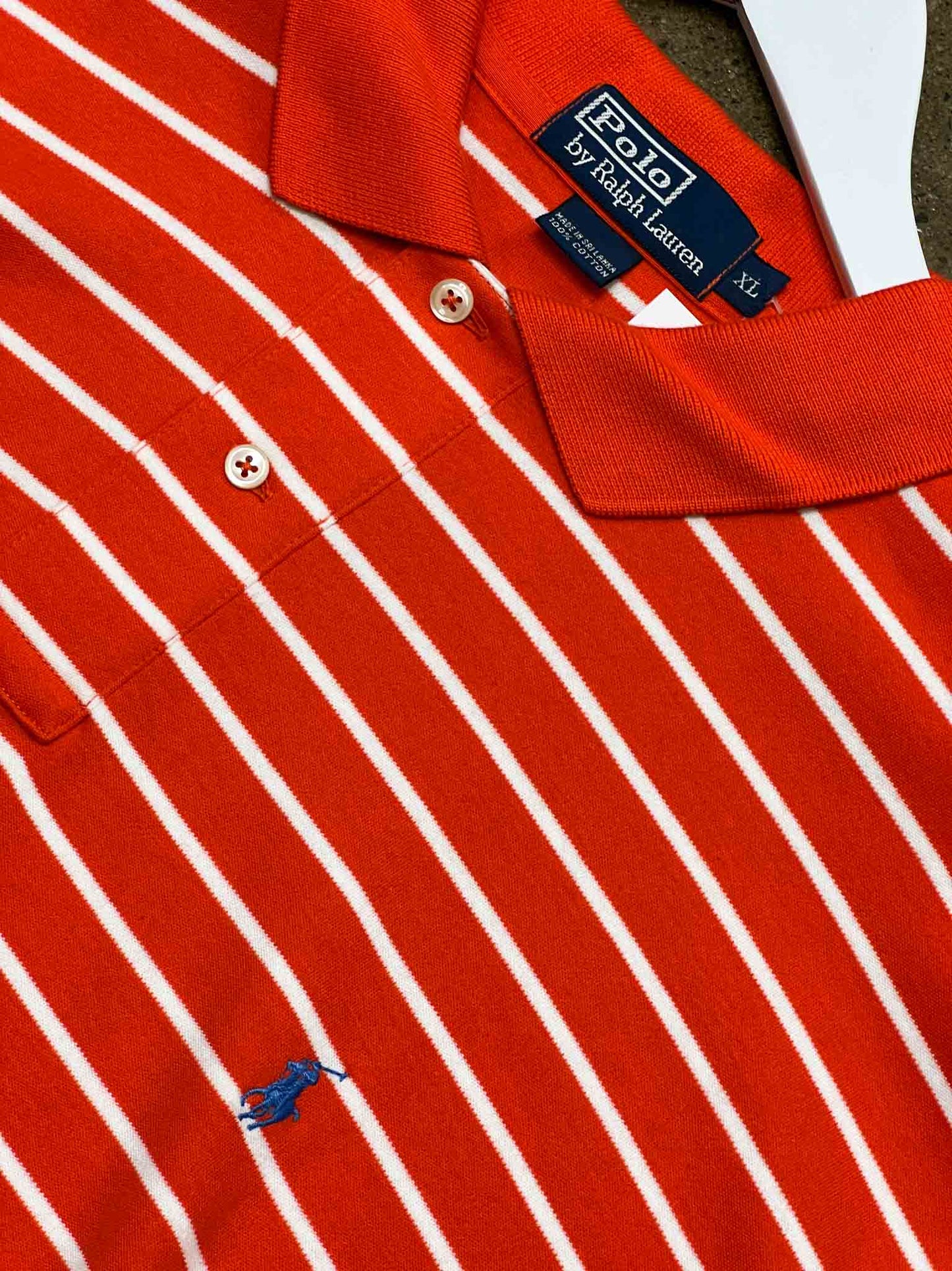 Size XL | Polo Ralph Lauren Orange Cotton Polo T-Shirt