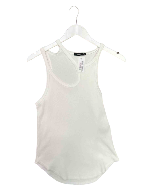 Size 2 (M) | Bassike White Tank Top