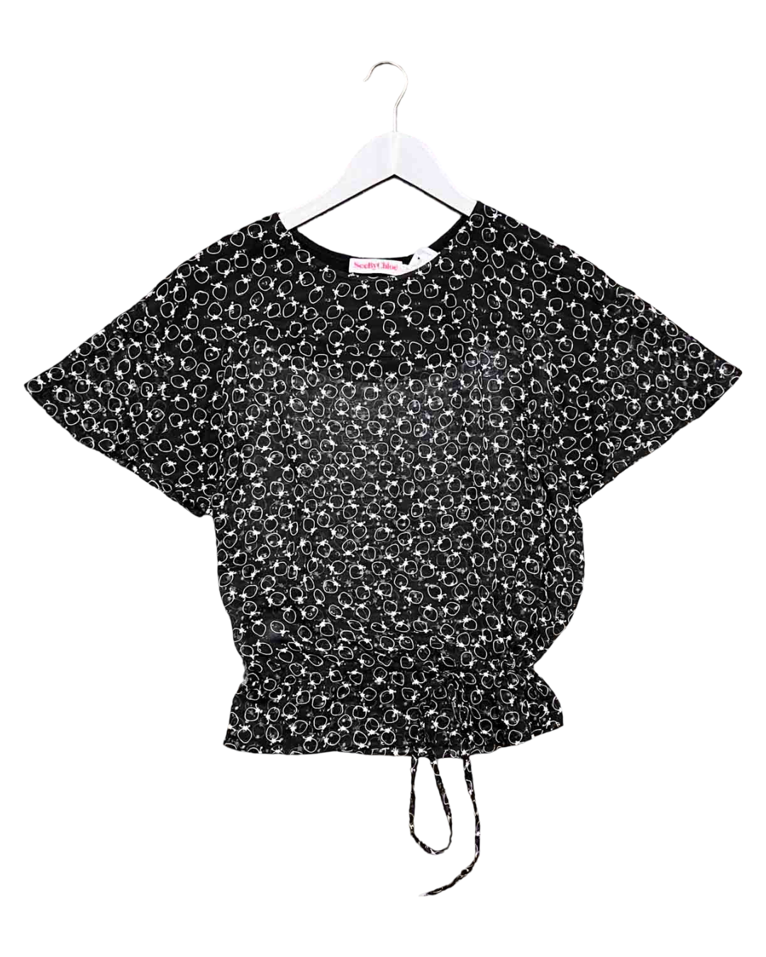 Size M | See by Chloé Sheer Strawberry Top