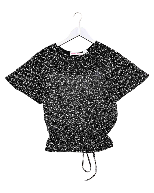Size M | See by Chloé Sheer Strawberry Top