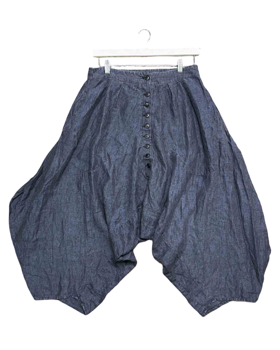 Size M | Et Al Navy Linen Pantaloon Pants