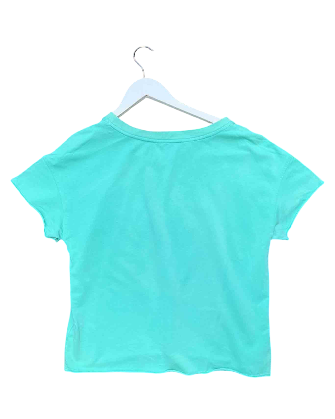 Size M | Love Moschino Mint Green Cotton Sequin T-shirt