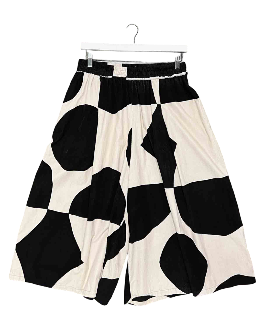 Size 12 | Gorman Organic Cotton Beige/Black Culottes