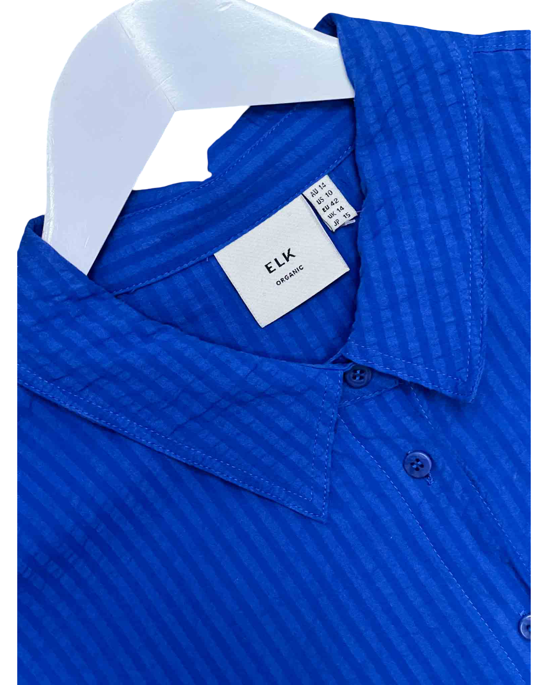 Size 14 | Elk Blue Seersucker Dress