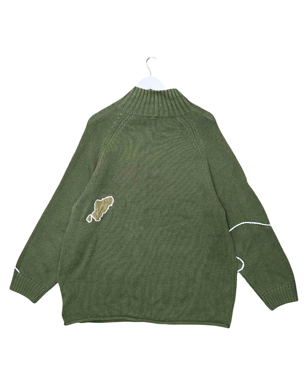 Size L | PAM Green Relief Turtleneck Jumper