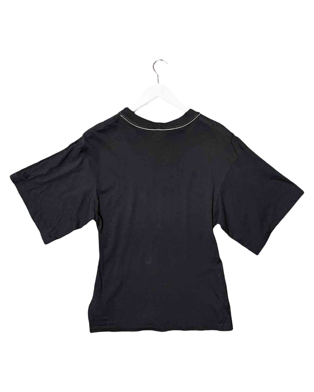 Size XS | Bassike Black Organic Cotton Fitted T-shirt