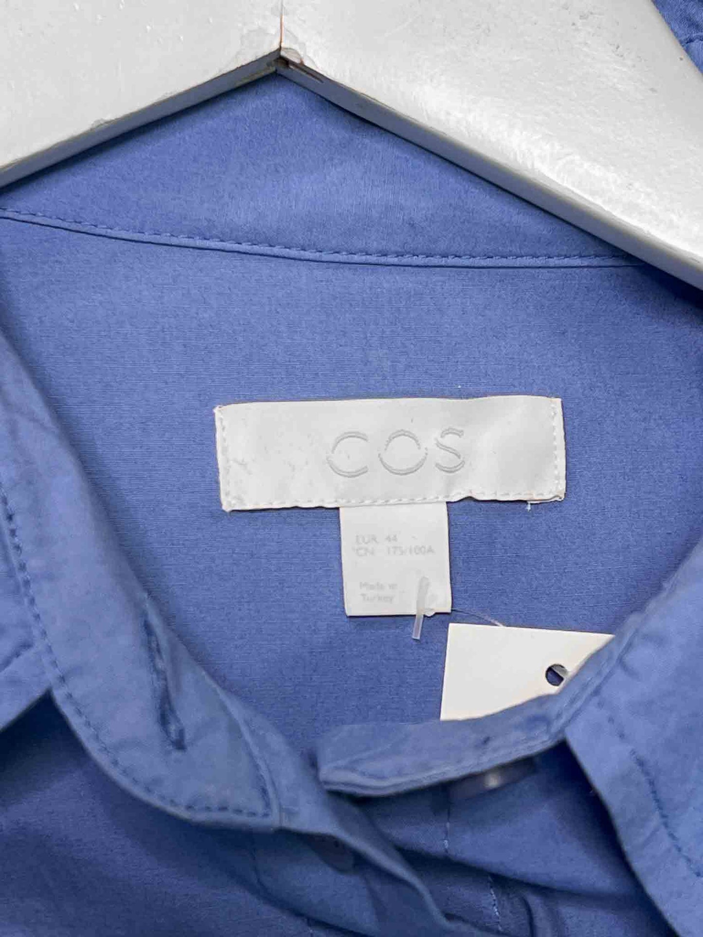Size 44 (16) | COS Blue Button-Down T-shirt Dress