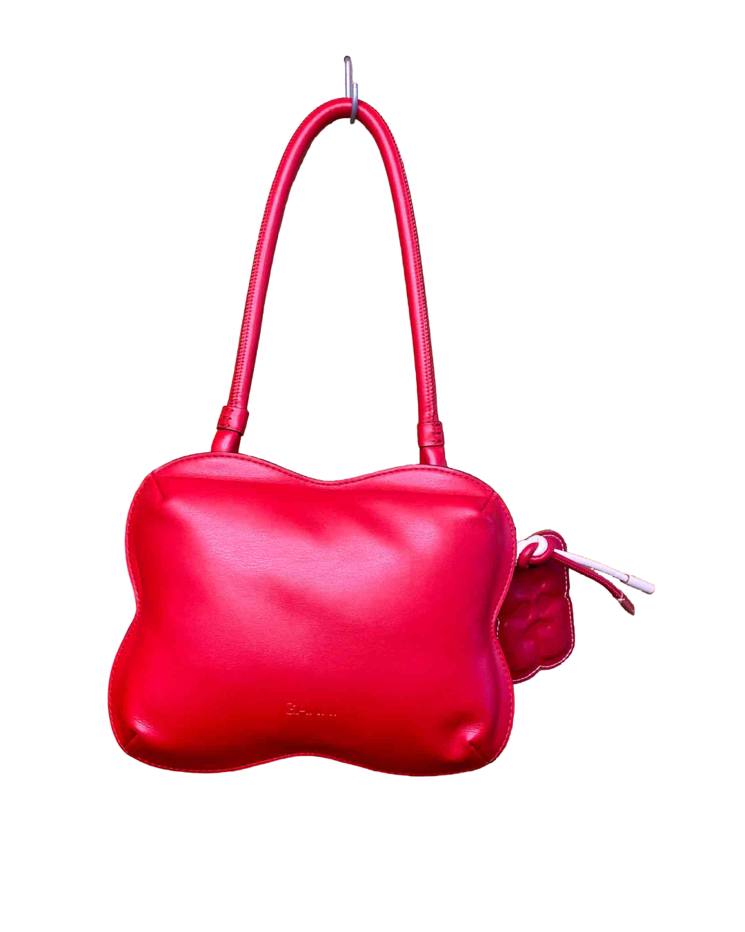 Ganni Red Leather Butterfly Bag