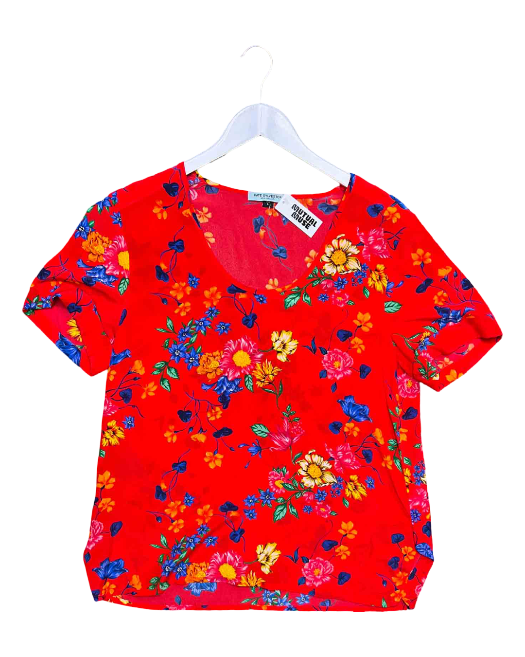 Size L | Kate Sylvester Vines Silk Top