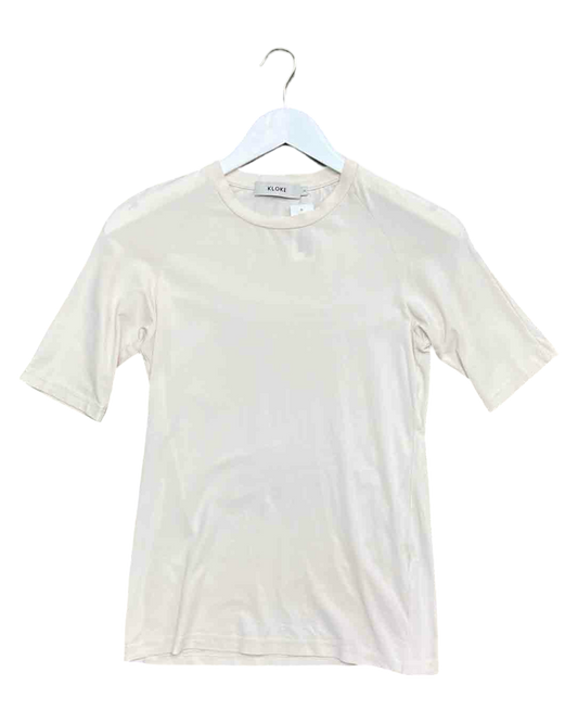Size S | Kloke Eggshell Cotton Stretch Top