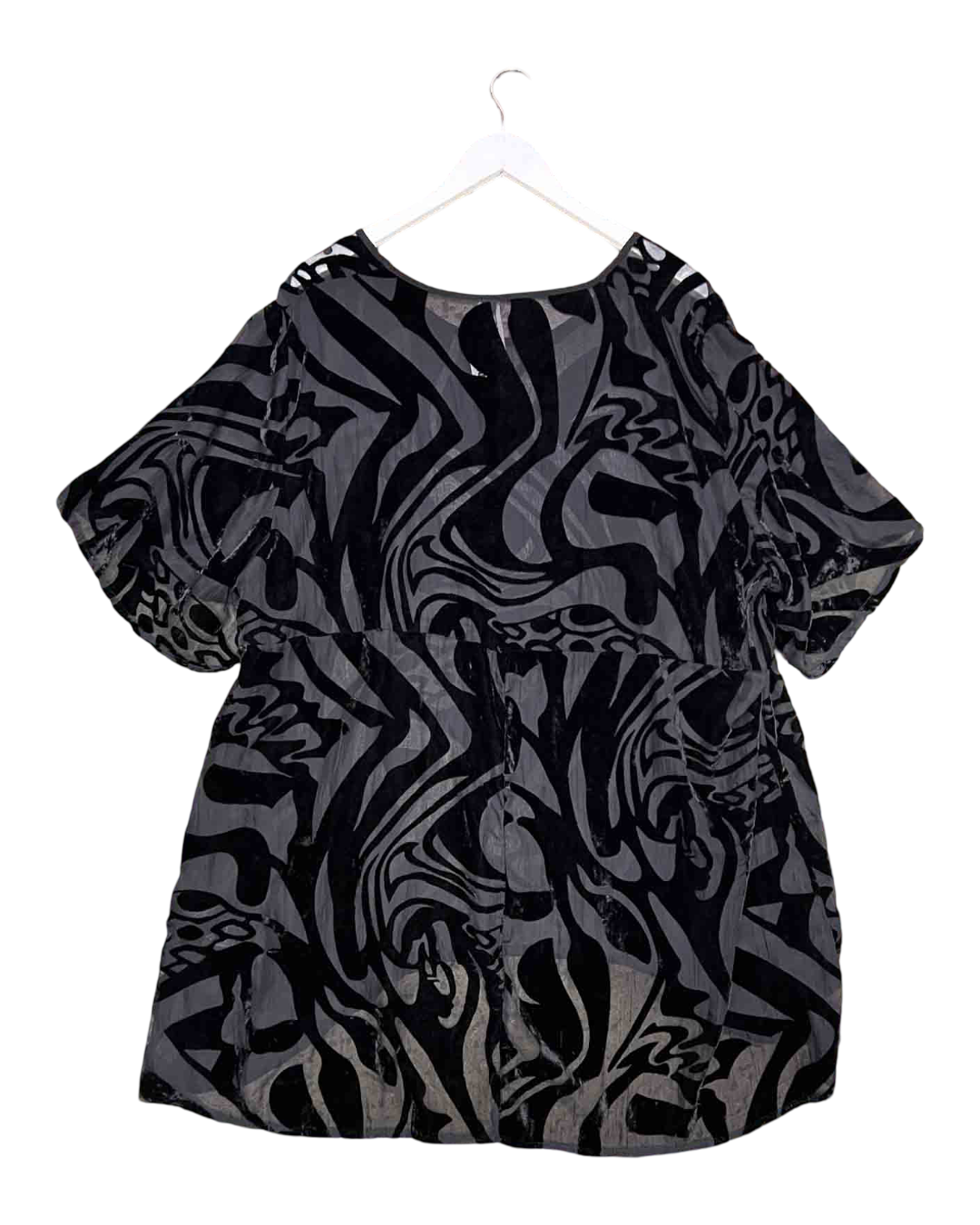 Size 10 | M.A Dainty Mesh / Velour Top
